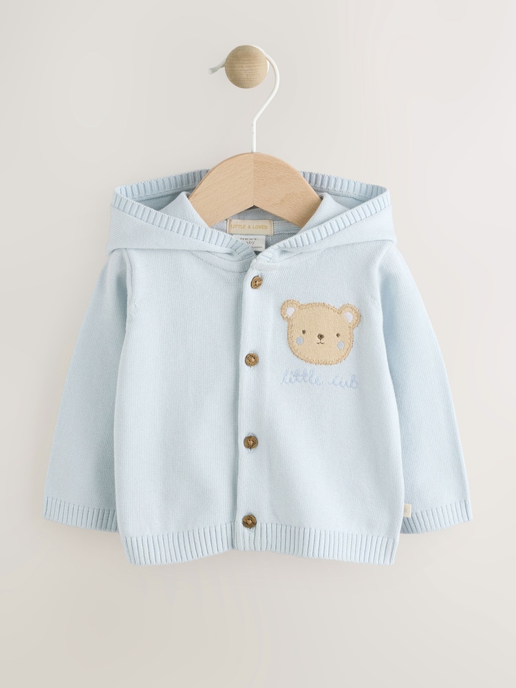 Blue 100% Cotton Cardigan (0mths-2yrs) - Image 5 of 9