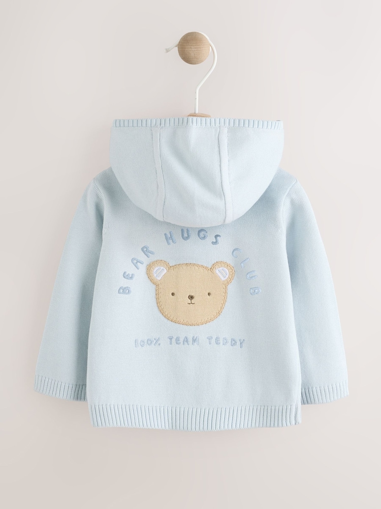 Blue 100% Cotton Cardigan (0mths-2yrs) - Image 6 of 9