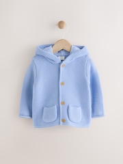 Blue Baby Knitted Hooded Cardigan (0mths-2yrs) - Image 1 of 5