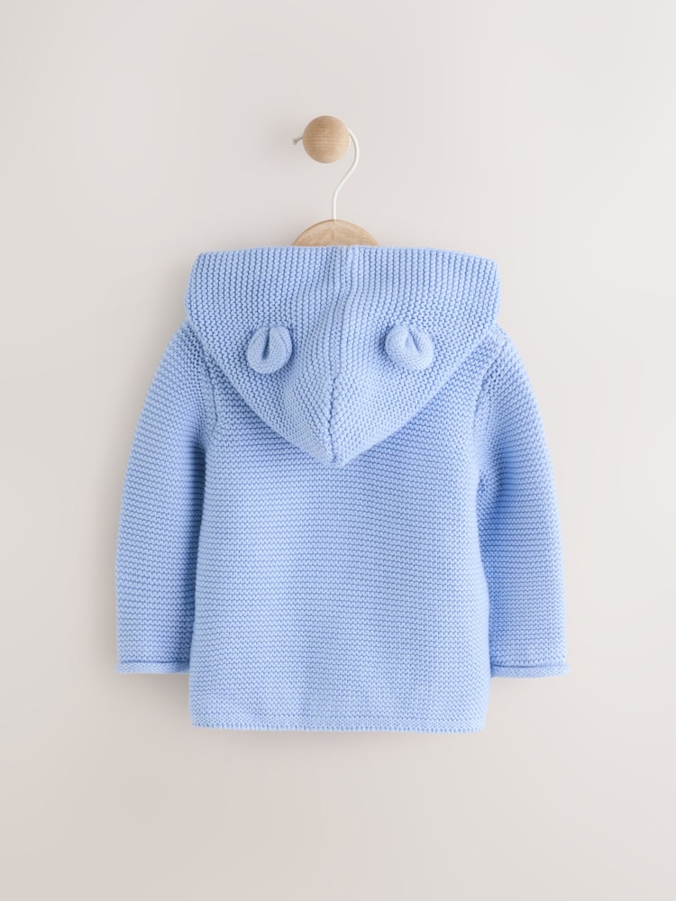 Blue Baby Knitted Hooded Cardigan (0mths-2yrs) - Image 2 of 5