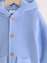 Blue Baby Knitted Hooded Cardigan (0mths-2yrs) - Image 3 of 5