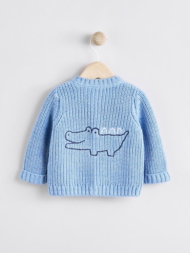 Blue Crocodile 100% Cotton Cardigan (0mths-2yrs) - Image 1 of 7