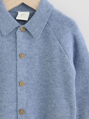 Blue Baby Zip Front Knitted Shaket Cardigan (0mths-2yrs) - Image 3 of 6