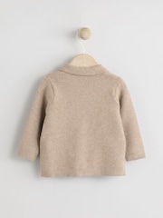 Tan Brown Baby Zip Front Knitted Shaket Cardigan (0mths-2yrs) - Image 2 of 6