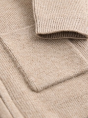 Tan Brown Baby Zip Front Knitted Shaket Cardigan (0mths-2yrs) - Image 5 of 6