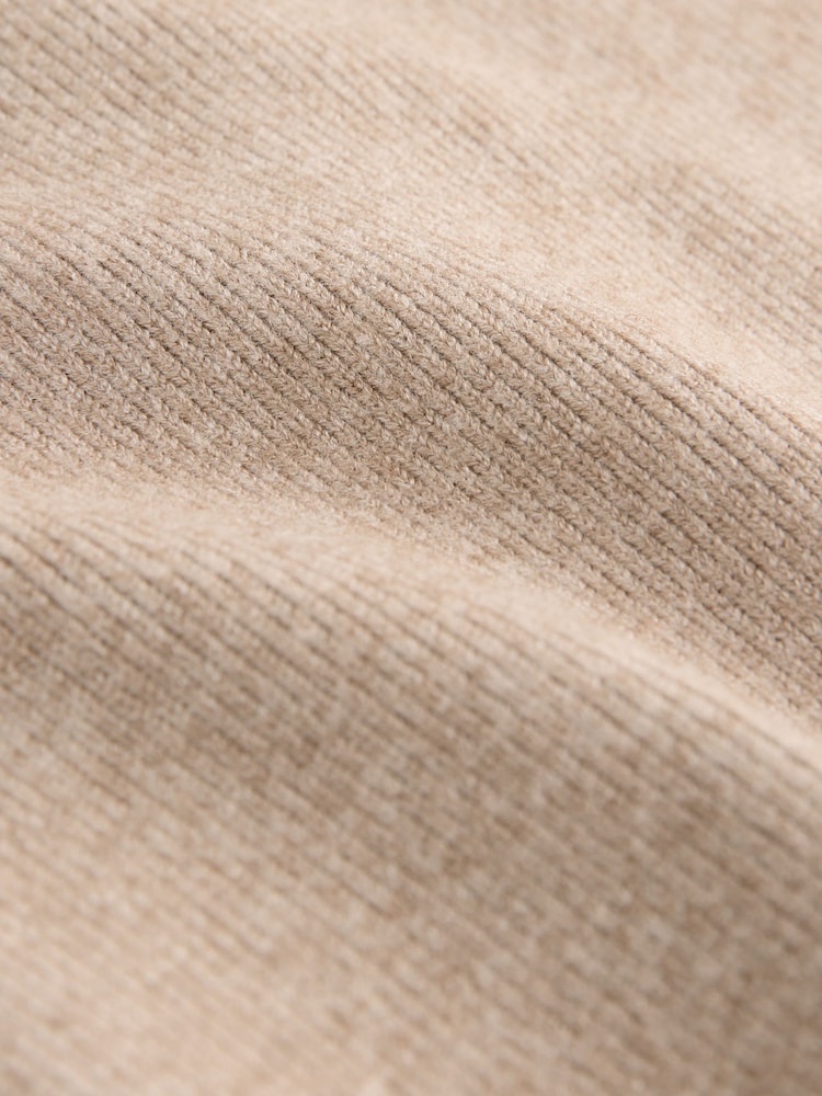 Tan Brown Baby Zip Front Knitted Shaket Cardigan (0mths-2yrs) - Image 6 of 6
