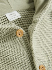 Sage Green Baby Knitted Hooded Cardigan (0mths-2yrs) - Image 4 of 5
