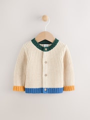 Natural 100% Cotton Cardigan (0mths-2yrs) - Image 2 of 6
