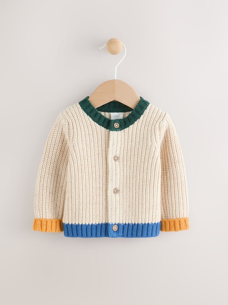 Natural 100% Cotton Cardigan (0mths-2yrs) - Image 2 of 6