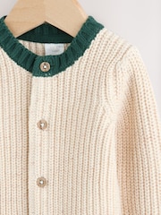 Natural 100% Cotton Cardigan (0mths-2yrs) - Image 3 of 6