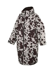 Regatta Chocolate Brown Oversized Waterproof Borg Fleece Lined Changing Robe - Image 8 of 10