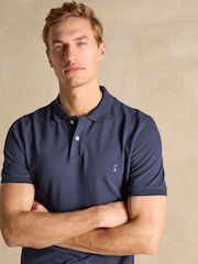 Joules Woody Navy Cotton Pique Polo Shirt - Image 3 of 8