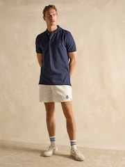 Joules Woody Navy Cotton Pique Polo Shirt - Image 4 of 8