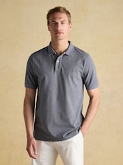 Joules Woody Grey Cotton Pique Polo Shirt - Image 1 of 8