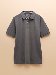 Joules Woody Grey Cotton Pique Polo Shirt - Image 8 of 8