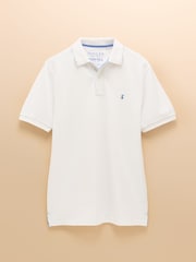 Joules Woody White Cotton Pique Polo Shirt - Image 1 of 1