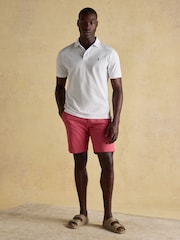 Joules Woody White Cotton Pique Polo Shirt - Image 3 of 8