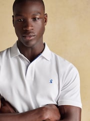 Joules Woody White Cotton Pique Polo Shirt - Image 4 of 8