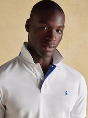 Joules Woody White Cotton Pique Polo Shirt - Image 6 of 8
