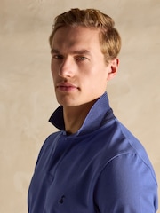 Joules Woody Dark Blue Cotton Pique Polo Shirt - Image 5 of 8