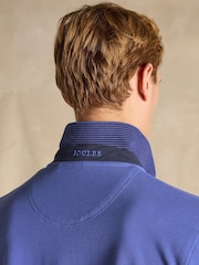Joules Woody Dark Blue Cotton Pique Polo Shirt - Image 6 of 8