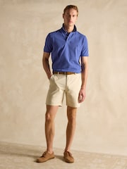 Joules Woody Dark Blue Cotton Pique Polo Shirt - Image 7 of 8