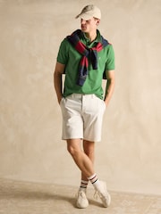Joules Woody Bright Green Cotton Pique Polo Shirt - Image 7 of 8