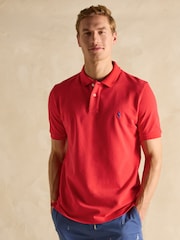 Joules Woody Red Cotton Pique Polo Shirt - Image 1 of 8