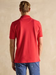 Joules Woody Red Cotton Pique Polo Shirt - Image 2 of 8
