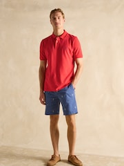 Joules Woody Red Cotton Pique Polo Shirt - Image 4 of 8