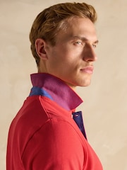 Joules Woody Red Cotton Pique Polo Shirt - Image 6 of 8