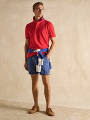 Joules Woody Red Cotton Pique Polo Shirt - Image 7 of 8
