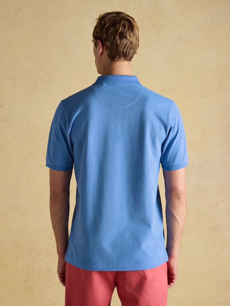 Joules Woody Light Blue Cotton Pique Polo Shirt - Image 2 of 8 Joules Woody Light Blue Cotton Pique Polo Shirt - Image 2 of 8
