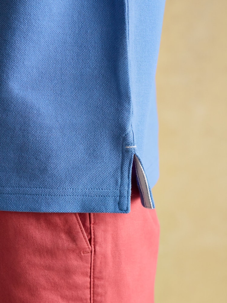 Albastru deschis - Polo Joules Woody Cotton Pique Tricouri - Image 6 of 8