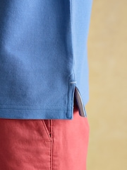 Joules Woody Light Blue Cotton Pique Polo Shirt - Image 7 of 9