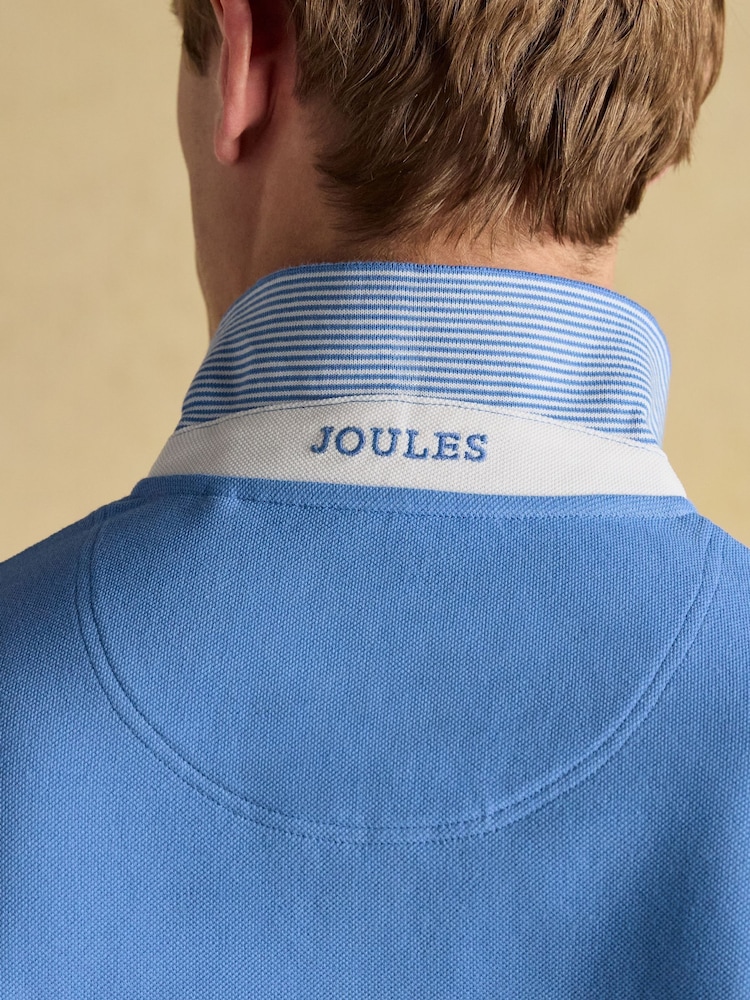 Albastru deschis - Polo Joules Woody Cotton Pique Tricouri - Image 7 of 8