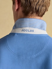 Joules Woody Light Blue Cotton Pique Polo Shirt - Image 8 of 9