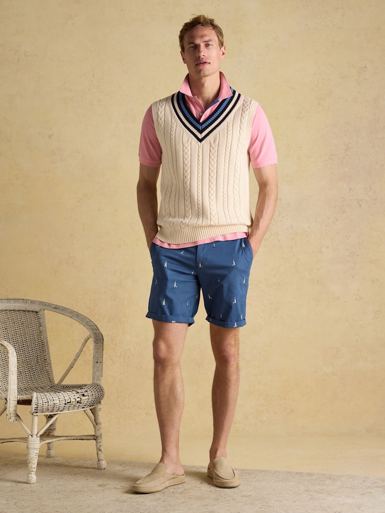 Рожевий - Сорочка-поло Joules Woody Cotton Pique - Image 3 of 8