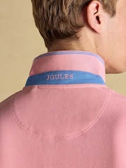 Рожевий - Сорочка-поло Joules Woody Cotton Pique - Image 6 of 8