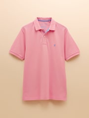 Рожевий - Сорочка-поло Joules Woody Cotton Pique - Image 8 of 8