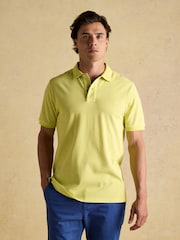Joules Woody Yellow Cotton Pique Polo Shirt - Image 2 of 9