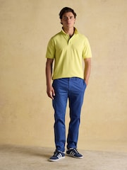 Joules Woody Yellow Cotton Pique Polo Shirt - Image 4 of 9