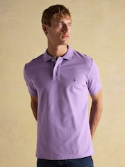 Joules Woody Purple Cotton Pique Polo Shirt - Image 1 of 9