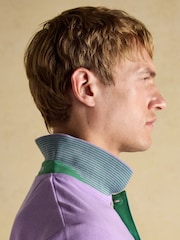 Joules Woody Purple Cotton Pique Polo Shirt - Image 3 of 9