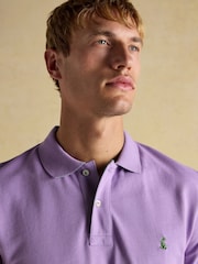 Joules Woody Purple Cotton Pique Polo Shirt - Image 4 of 9