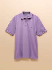 Joules Woody Purple Cotton Pique Polo Shirt - Image 9 of 9