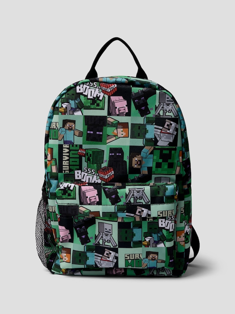 Name It Black Minecraft Backpack - Image 1 of 2 Name It Black Minecraft Backpack - Image 1 of 2
