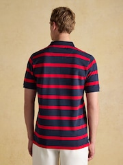 Joules Woody Red Stripe Cotton Pique Polo Shirt - Image 2 of 9