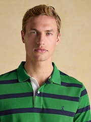 Grün gestreift - Joules Woody Polo-Shirt aus Baumwoll-Piqué - Bild 4 von 8