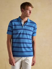Gestreift, Blau - Joules Woody Polo-Shirt aus Baumwoll-Piqué - Bild 1 von 7